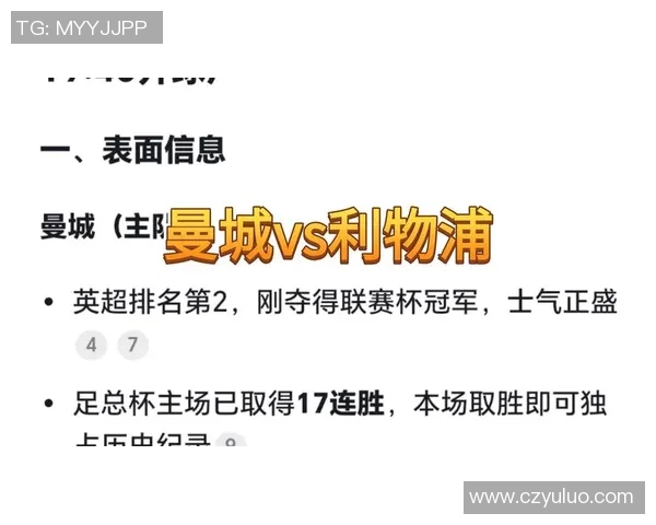 曼城主场迎战李斯特全力争胜力争积分榜高位攀升